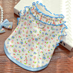 Spring Summer Floral Ruffle Pet Dress