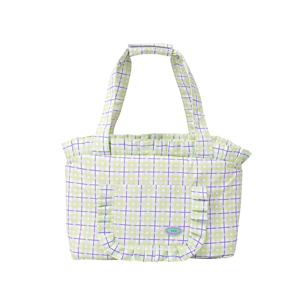Plaid Pet Travel Tote