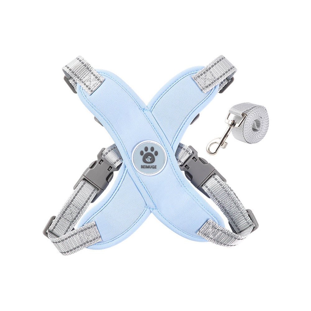 X-Shaped No-Pull Dog Harness for Small & Medium Breeds