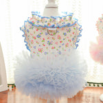 Spring Summer Floral Ruffle Pet Dress