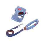 ZalloPaws Denim Pet Harness Set
