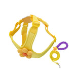 Dopamine Sunflower Pet Harness Set