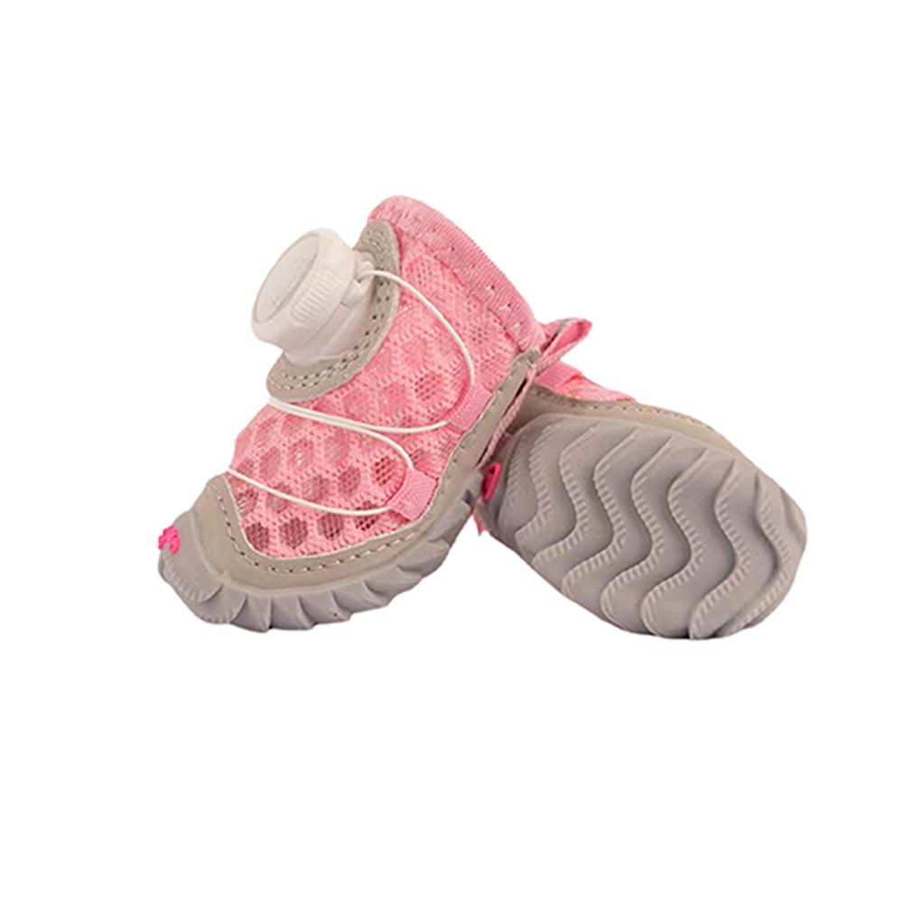 Summer Mesh Swivel Button Pet Shoes