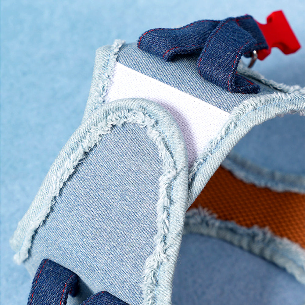 ZalloPaws Denim Pet Harness Set