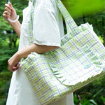 Plaid Pet Travel Tote