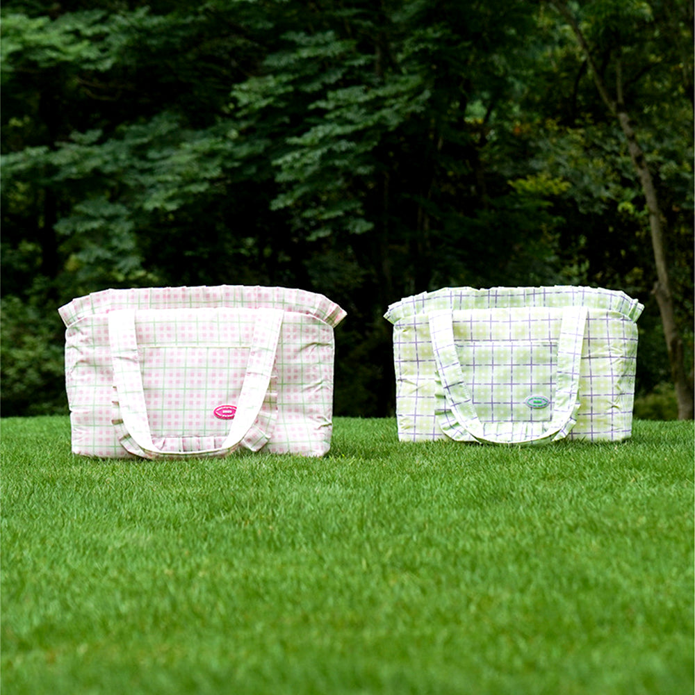 Plaid Pet Travel Tote