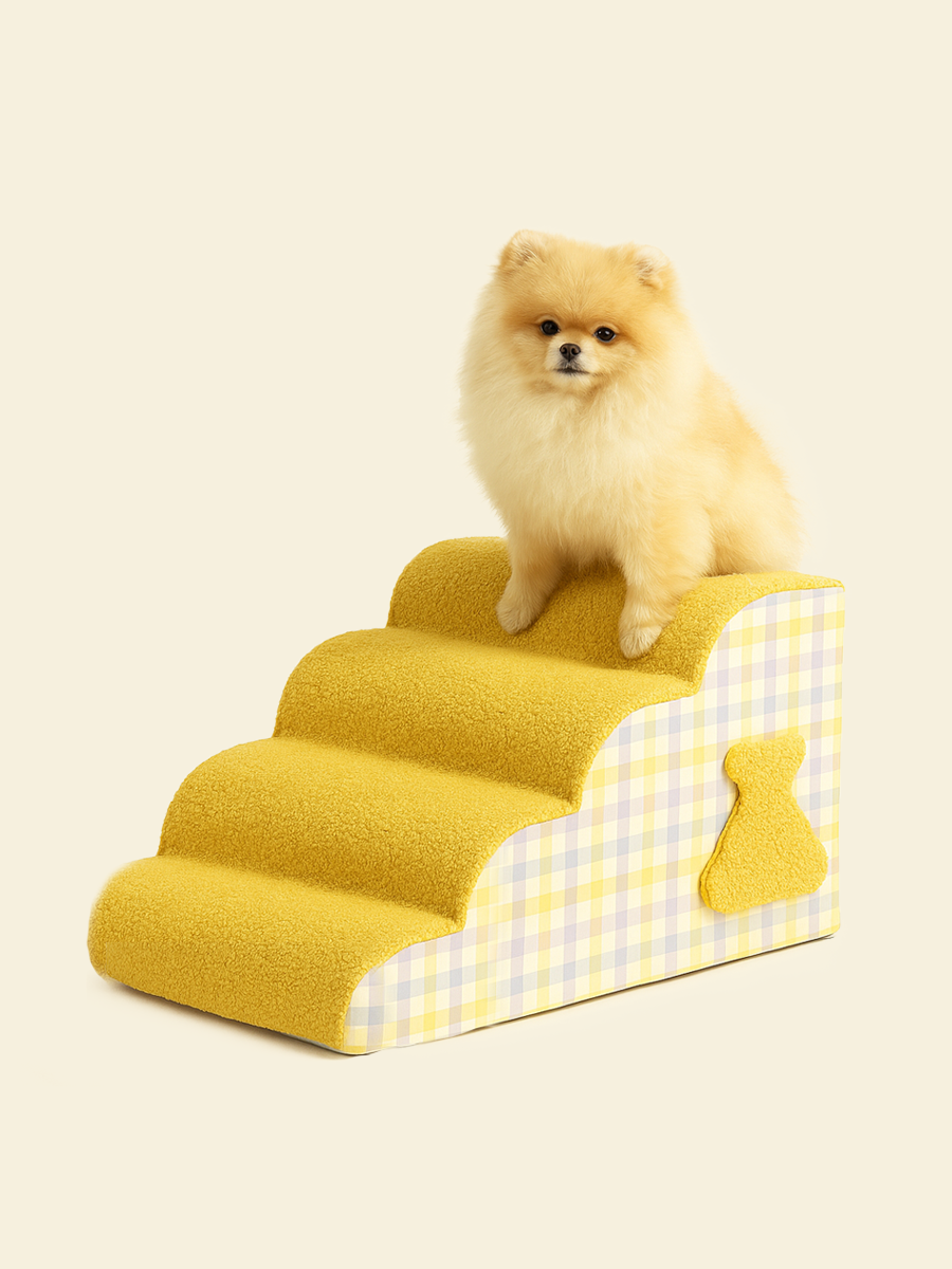 Checkered Cloud Pet Stairs