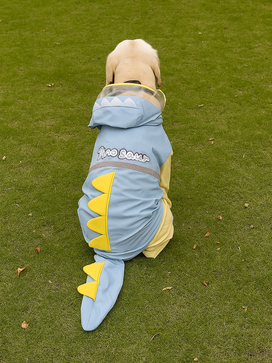 Dinosaur Large Dog Raincoat
