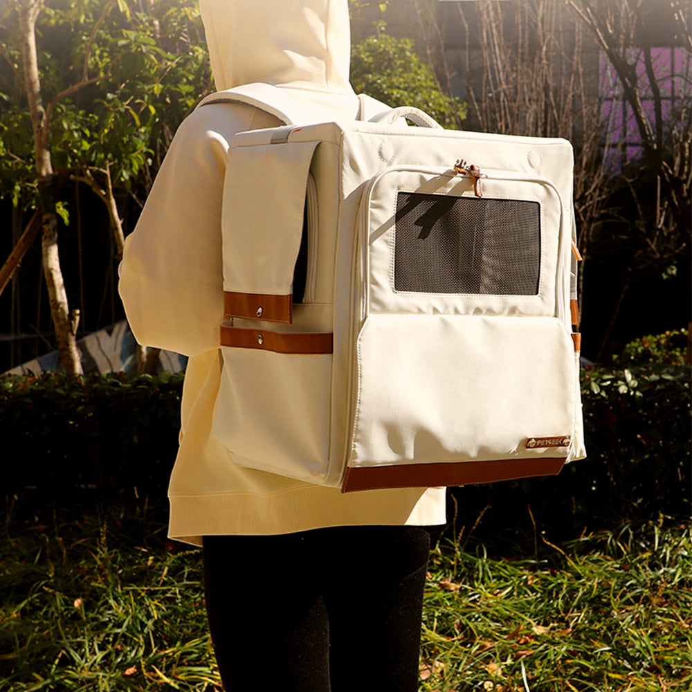 Large Oxford Fabric Pet Backpack & Trolley Case_01