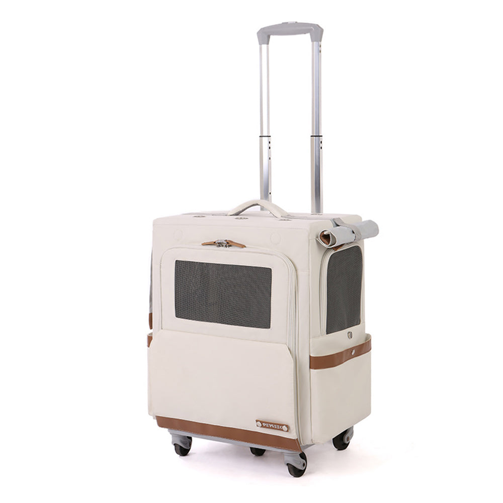 Large Oxford Fabric Pet Backpack & Trolley Case_05