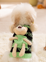 Cubic Bear Letter Sweater