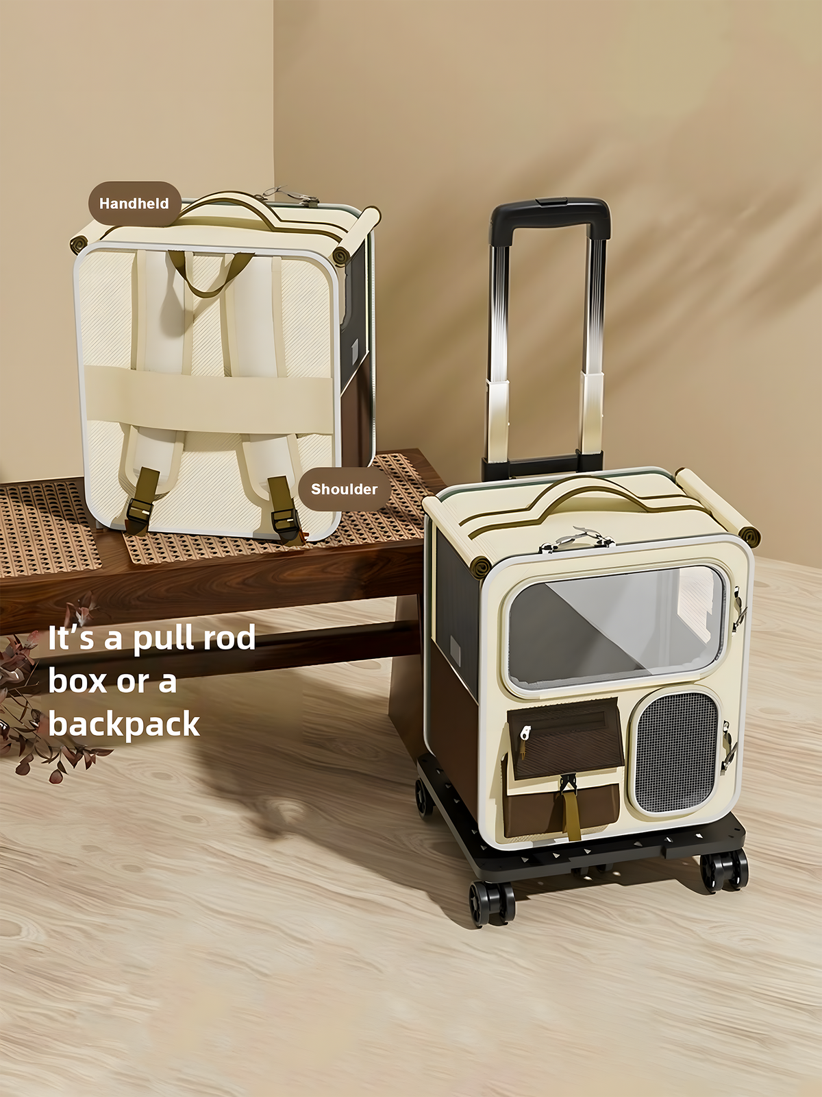 Pet Carrier Baggage Trolley Bag - Basic