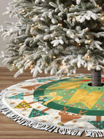 【Christmas Tree Skirt】Holiday Harmony