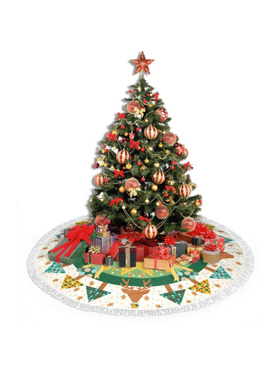 【Christmas Tree Skirt】Holiday Harmony