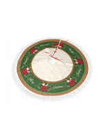 【Christmas Tree Skirt】Festive Bloom