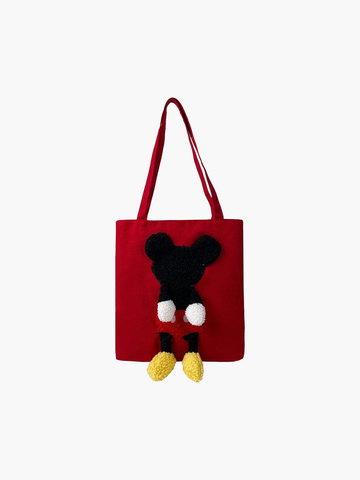 Cartoon Canvas Pet Handbag - Red