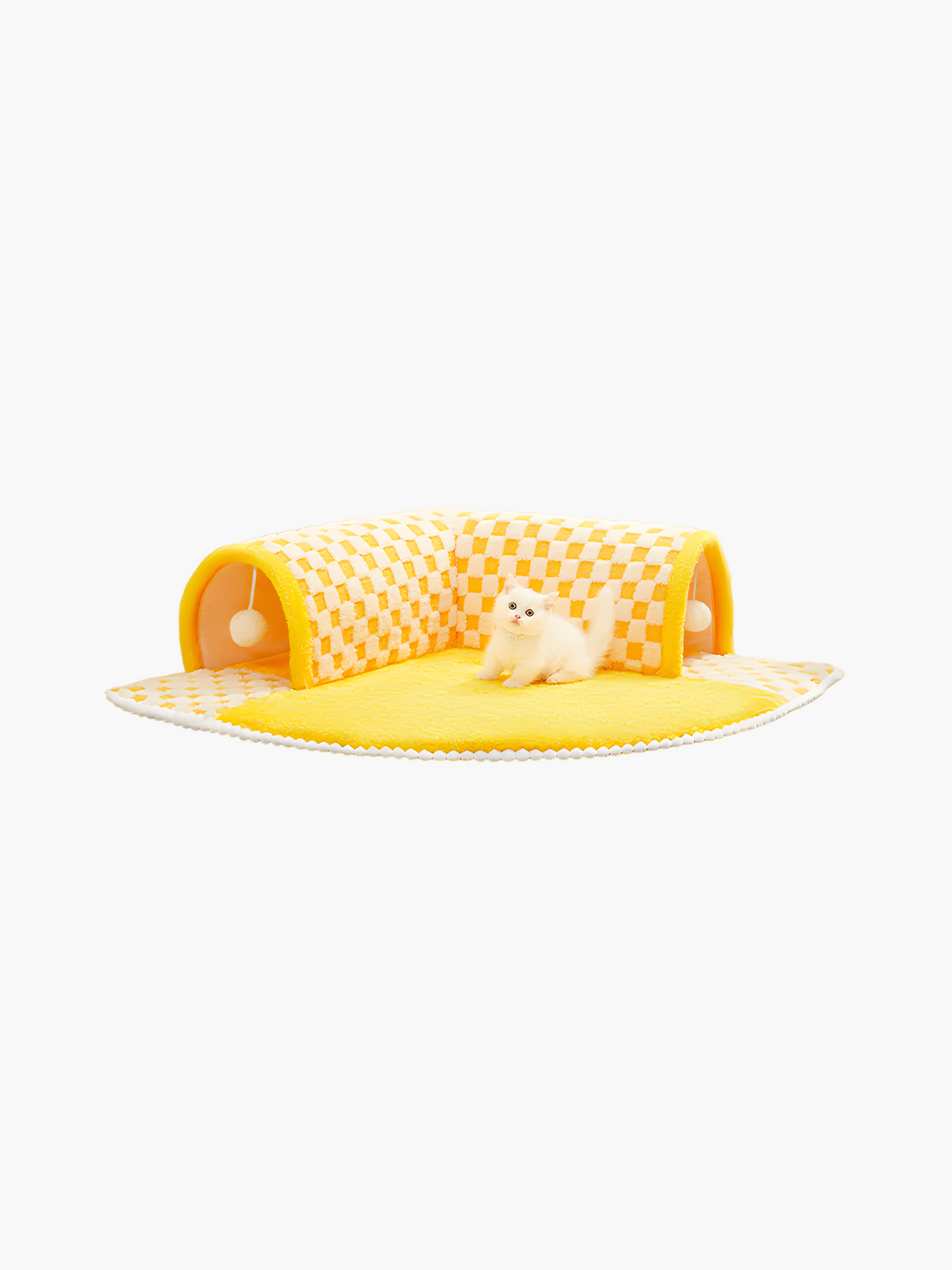 Pet Haven Tunnel Bed - Yellow