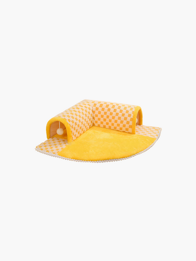 Pet Haven Tunnel Bed - Yellow