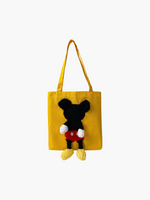 Cartoon Canvas Pet Handbag - Yellow