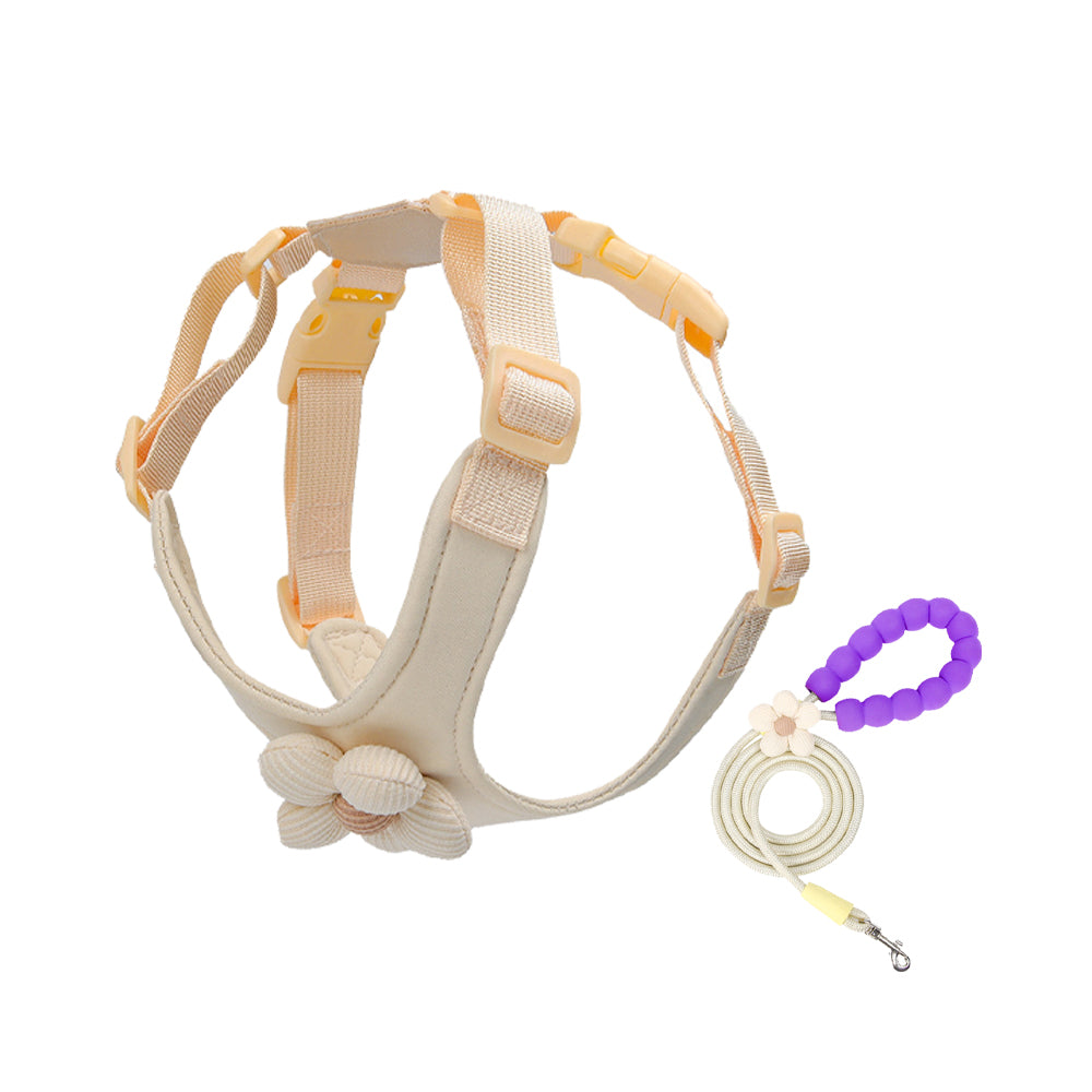 Dopamine Sunflower Pet Harness Set