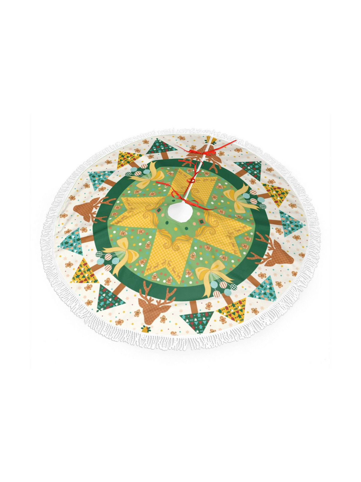 【Christmas Tree Skirt】Holiday Harmony