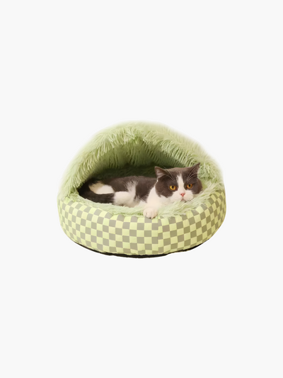 Cozy Cat Bed For Winter - Green