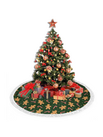 【Christmas Tree Skirt】Green Sugar Cookie Man