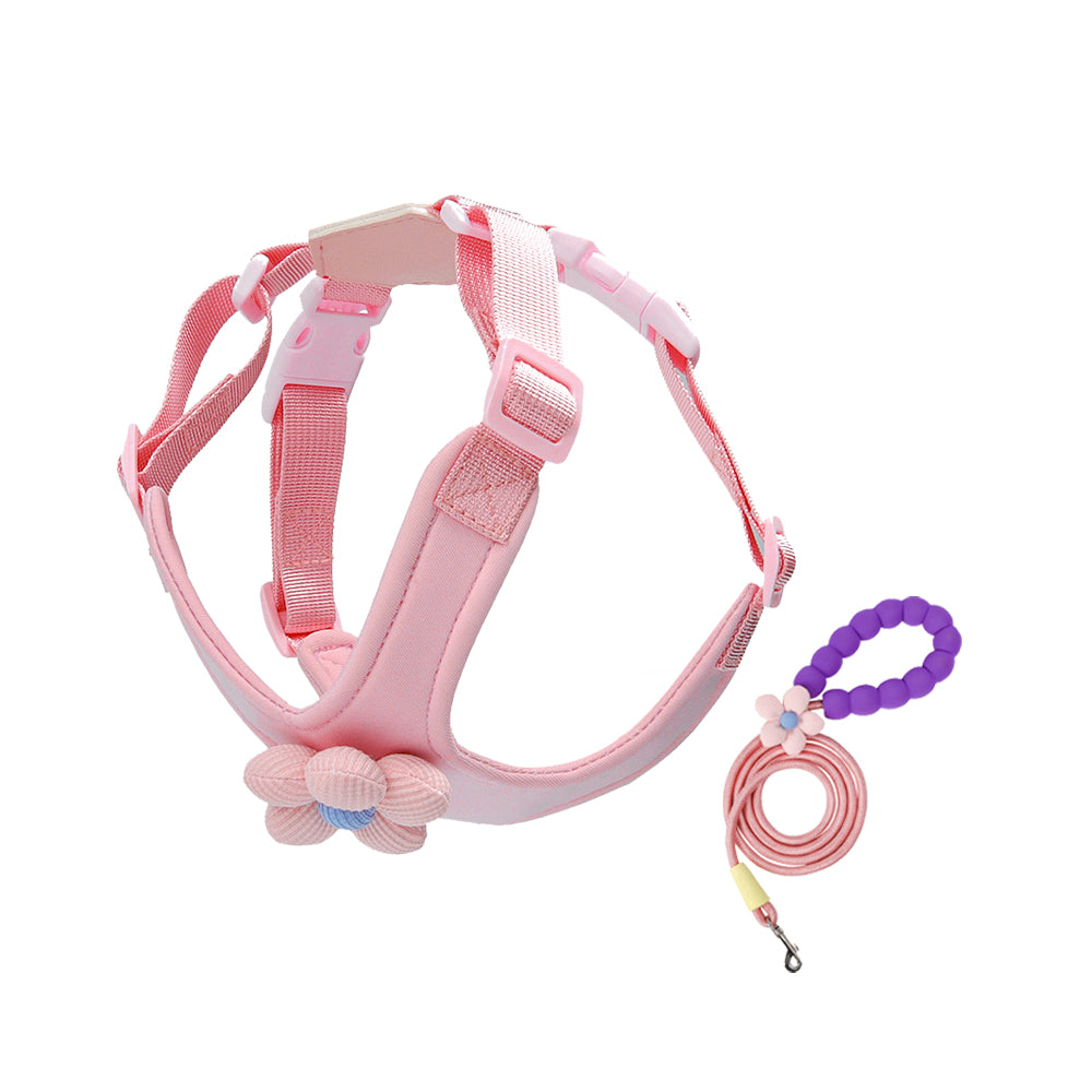 Dopamine Sunflower Pet Harness Set