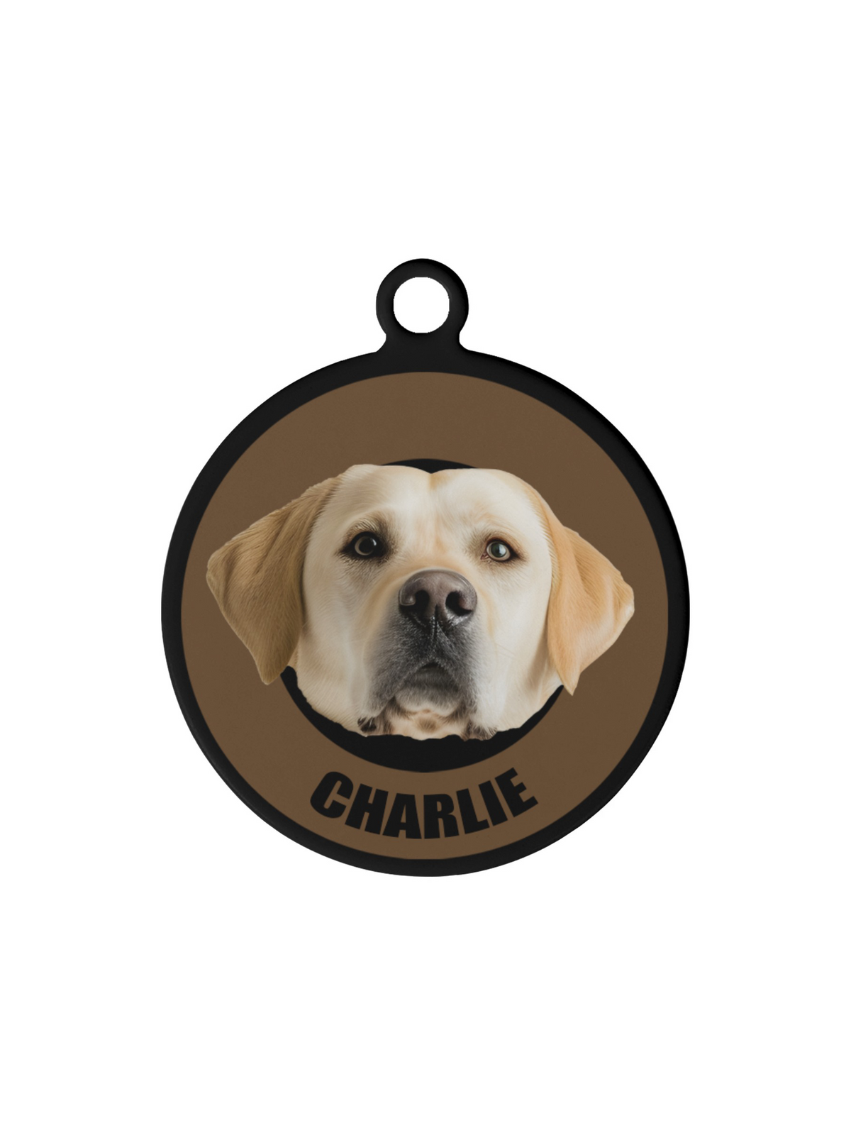 【Custom Pet ID Tag】Black Coffee