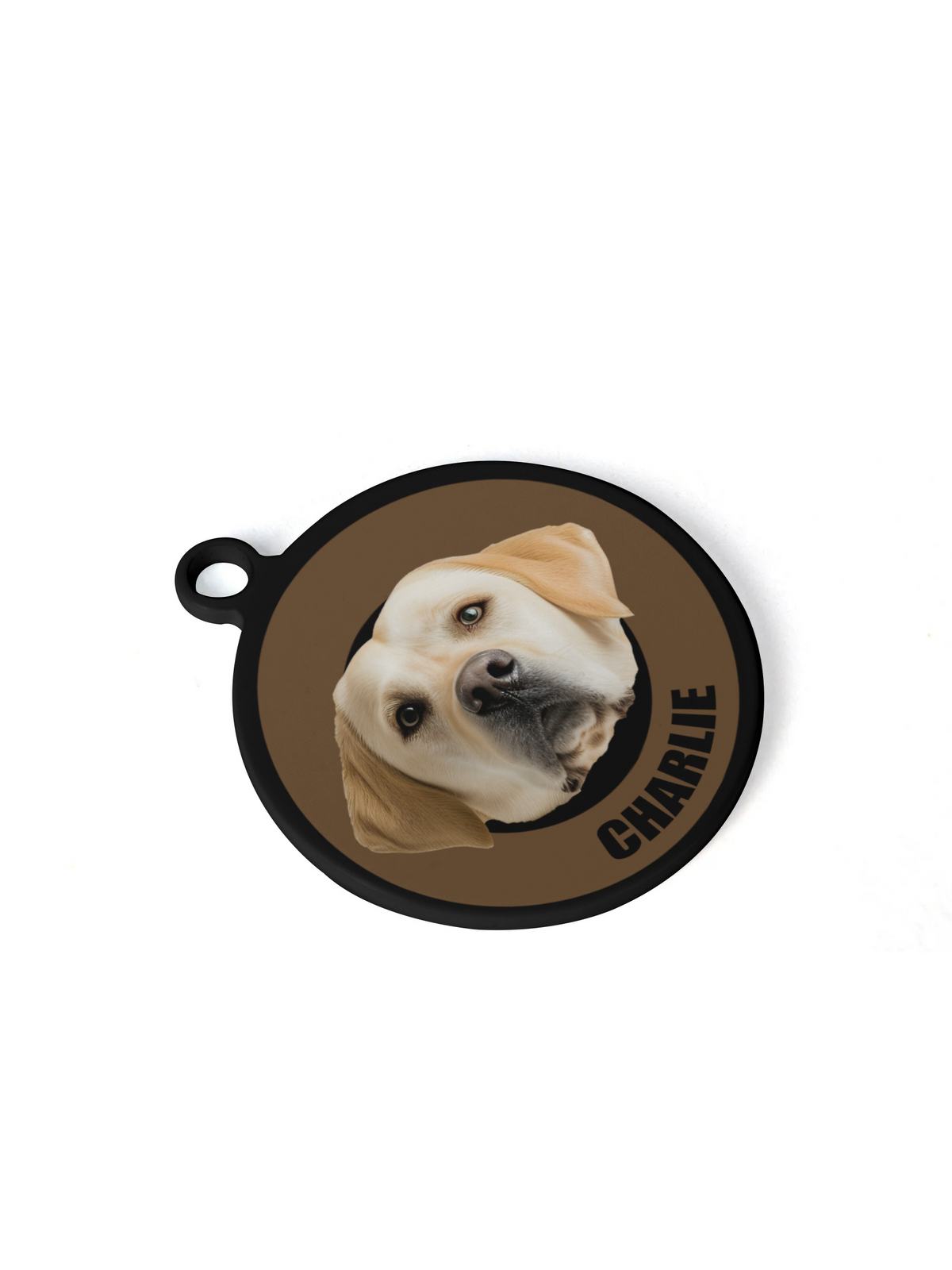 【Custom Pet ID Tag】Black Coffee