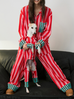 【Pet Pajama Set】Color Clash