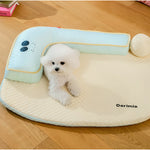 Versatile Washable Pet Mat with Detachable Question Mark Pillow