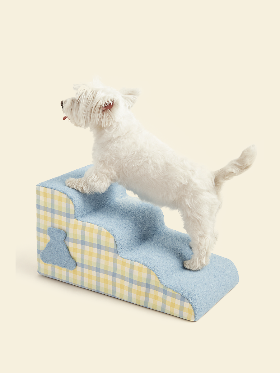 Checkered Cloud Pet Stairs