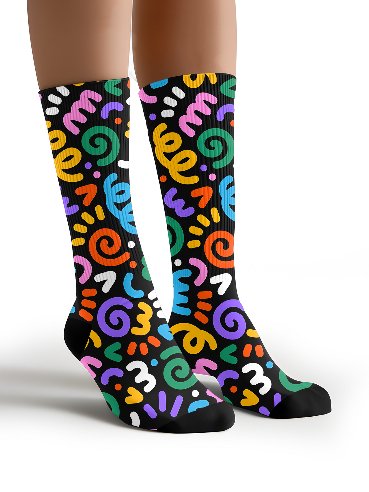 【Human Socks】Neon Whirl